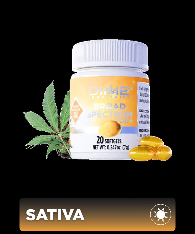 Morning Softgels: THC, CBD, THCV Blend